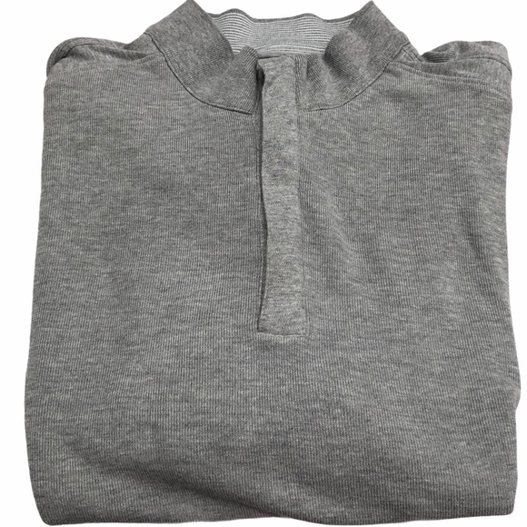 GREG NORMAN COTTON GRAY QUARTER ZIP PULLOVER SIZE XL - Picture 1 of 15
